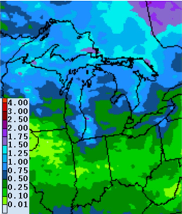 Precipitation forecast for July 22-29.